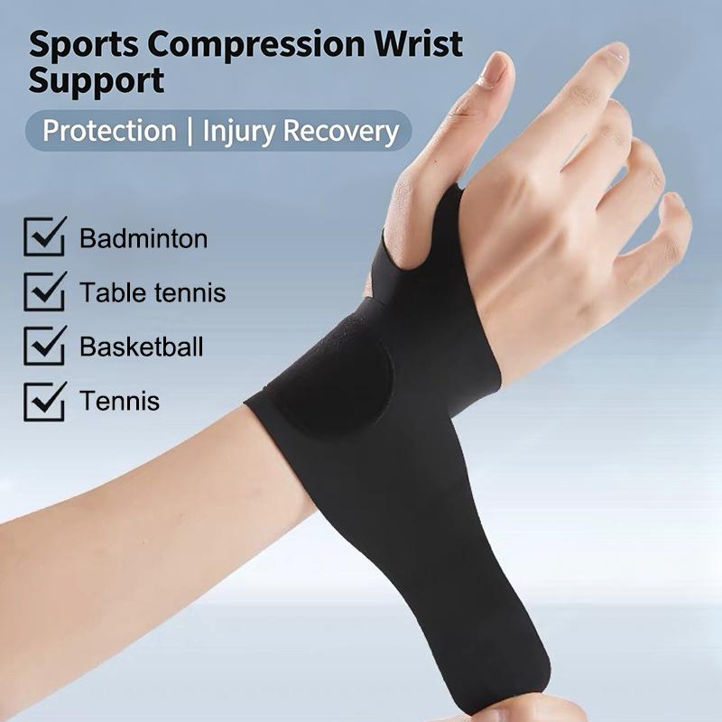 Wrist Wrap Support - 1/2 Stück atmungsaktive Sport-Handgelenk-Kompressionsbandage, verstellbare Unterstützung