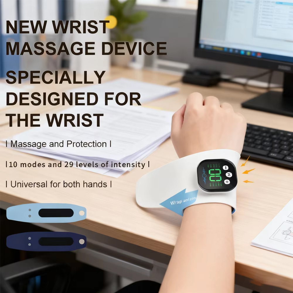 Wrist Wrap Support - EMS Elektrisches Hand-Handgelenk-Massagegerät, 10-Modus, Vibrationsmassage, 29