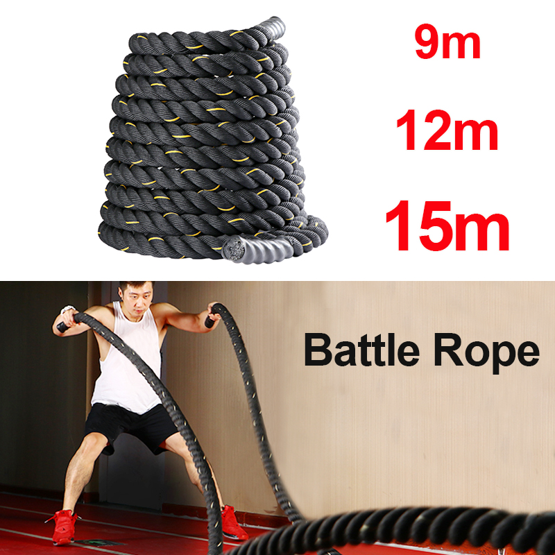 9M/12M/15M Fitness Battle Rope – Crossfit No Equipment Workouts Bewertung und Preis